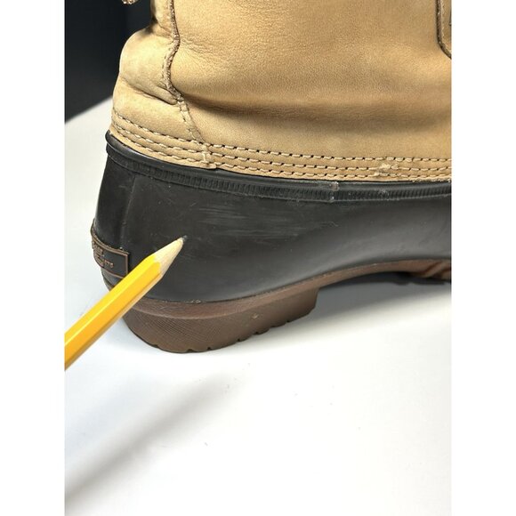 GH BASS Duck Boots Womens 9M Tan Chocolate 71-22313 - Picture 10 of 16